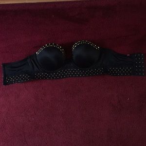 Black bra w/ gold detail